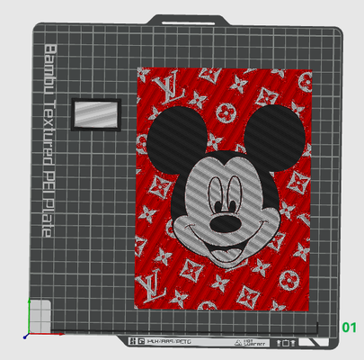 farbton schmiede mickey louis vuitton by kreatur kunst 2d disney louis lv 3d print model - Mito3D