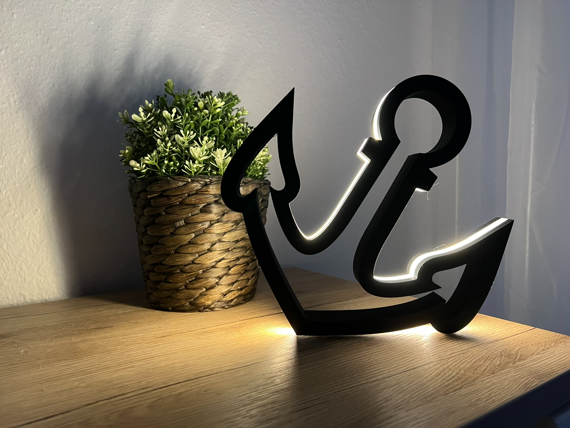 anker ancla led lámpara by tuenn casa decoración elegante moderno arte ligero 3D print model - Mito3D