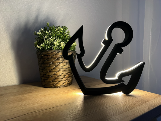 anker ancla led lámpara by tuenn casa decoración elegante moderno arte ligero 3d print model - Mito3D