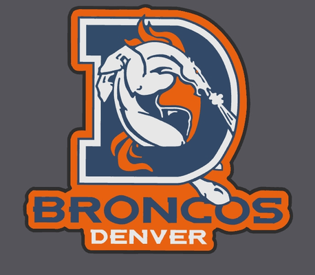 futebol equipe denver broncos caixa luz by manuel p arte 2d clube denverbroncos 3d print model - Mito3D