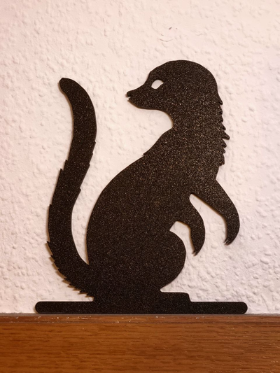 suricata puerta sombrero copa by leif3d casa decoración 3d print model - Mito3D