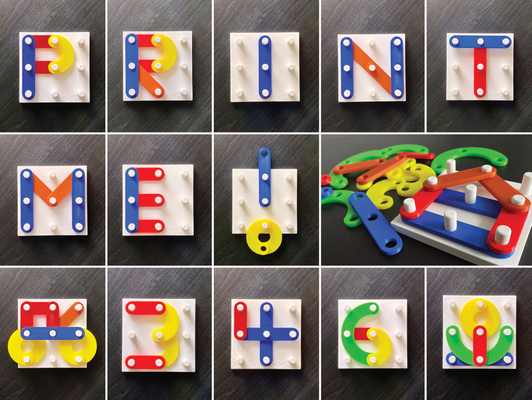 alphabet & numbers creative puzzle blocks by plabscz toys games puzzles kids toy education educational letters shapes children motoric skills learning game fun 3d print model - Mito3D