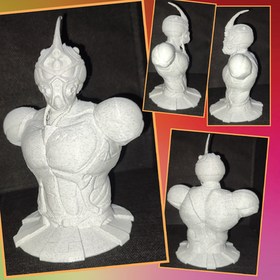 büst guyver karanlık kahraman temel yeniden karıştırılmış by inek minyatürler süper 3d print model - Mito3D