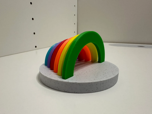 apfel park regenbogen bühne by bas van team miniaturen architektur 3d print model - Mito3D