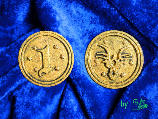 dragon coin by fb-artwork art & badges badge dnd dndprop 3d print model - Mito3D