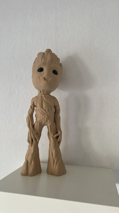 bebê groot by mm figura brinquedos jogos 3d print model - Mito3D