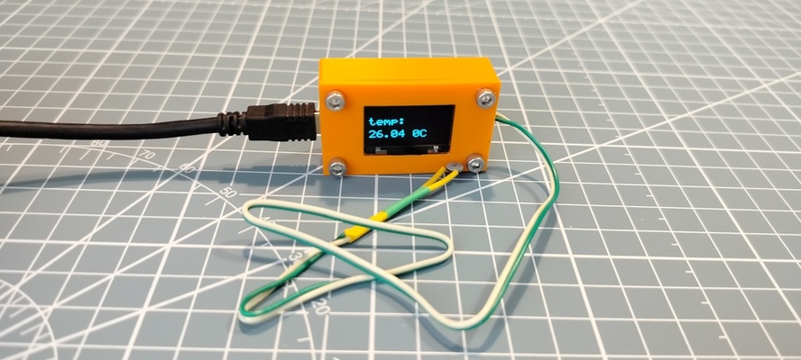 arduino termometre by yeşil papağan araçlar ölçü nano şeytani oled ekran 3d print model - Mito3D