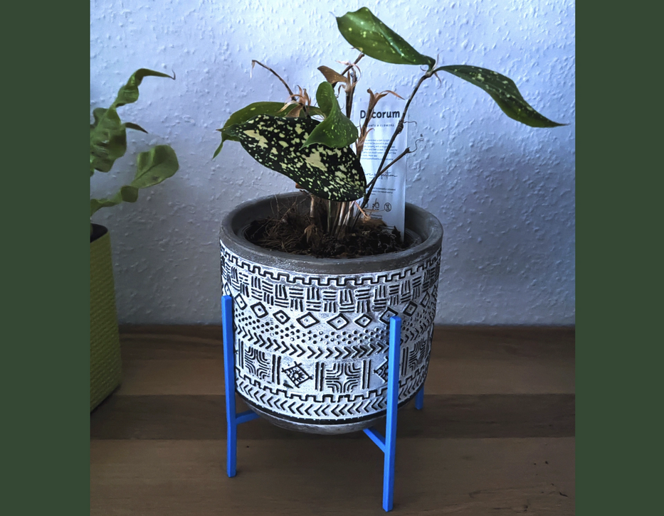 plantpod-stand-square by chipotle household decor plant pot potter stand deco home living p1s p1p x1c a1 stable water plants sun bright wasser pflanze zuhause wohn zimmer 3D print model - Mito3D