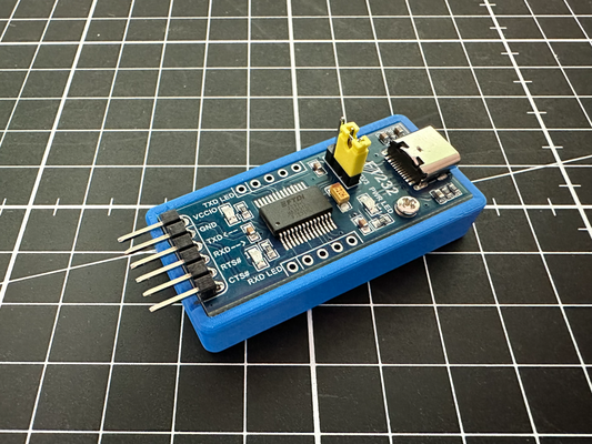 ftdi usb to uart adaptador caso funda by 100prznt pasatiempo bricolaje diy electrónica usb2uart usb2ttl usb2serial tarjeta circuito impreso ft232 3d print model - Mito3D