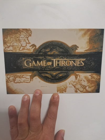 game of thrones logo wall art 1 ams 2 version by bt3d printing 2d hueforge 3d print model - Mito3D