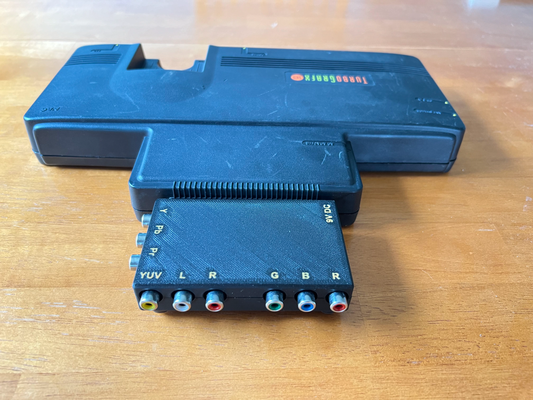 ebay rgb av booster conchiglia pc motore turbografx 16 by guybrush t passatempo fai elettronica pcengine tg16 3d print model - Mito3D