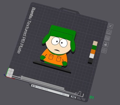 güney park kyle masa ayakta durmak by 5kyrunn3r sanat heykeller broflovski stan bataklık cartman eric butters kenny mccormik ams hazır logo işaret 3d print model - Mito3D