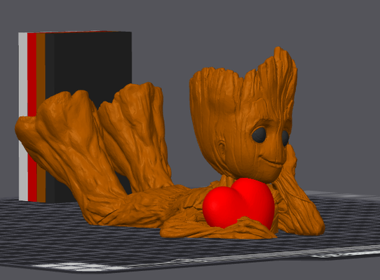 groot kalp und öğrenciler yeniden karıştırılmış by rabauke1986 ev halkı dekor hayret valentin sevgililer günü aşk ams gökada veliler of galaksinin gardiyanları döşeme uzanmak dc 3d print model - Mito3D