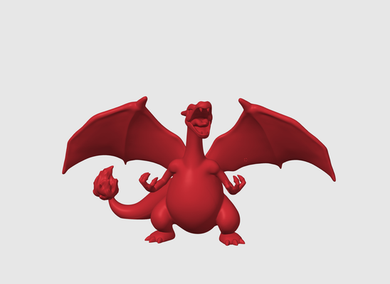 charizard pokemon modelo by jonnycena3dart miniaturas criaturas 3d print model - Mito3D