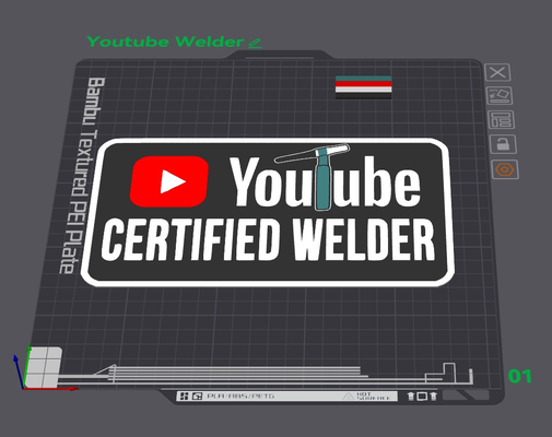 zertifiziert youtube schweißer by wizard7741 kunst 2d 3d print model - Mito3D