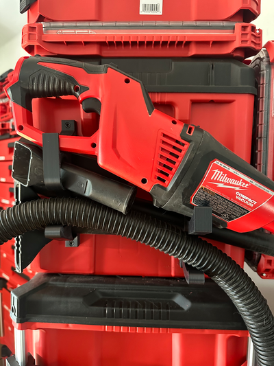 milwaukee m12 vuoto titolare supporto by battitore rane utensili organizzatori milwaukee officina accessorio organizzazione 3d print model - Mito3D