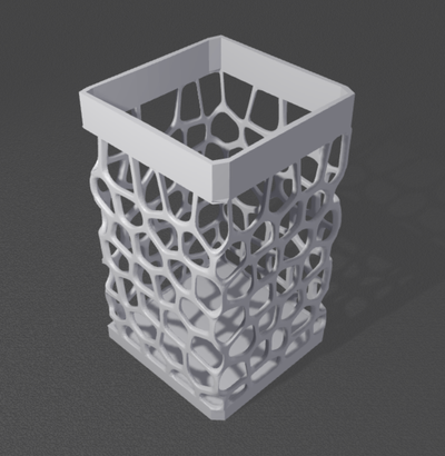 carré vase by hooligan génératif 3d modèle my 3d print model - Mito3D