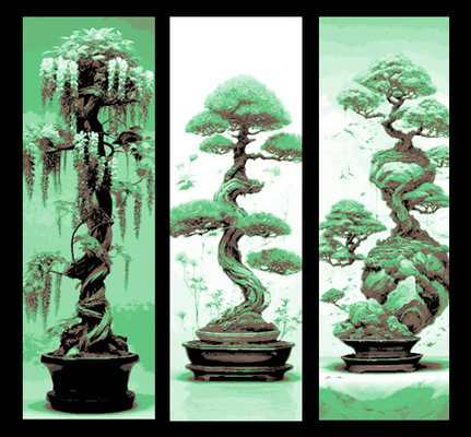 einstellen of 3 lesezeichen bonsai designs natur by abonnieren kunst 2d garten japan japanisch pflanze buch kennzeichen marker hutschmiede leben 3d print model - Mito3D