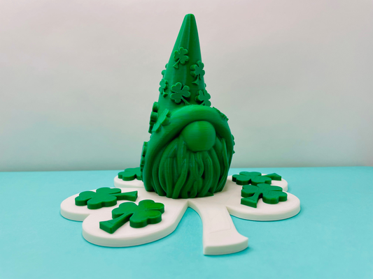 fortunato trifoglio ragazzo gnomo supporti by funfam3d domestico arredamento sbattere porta festa san patrizio carina verde primavera regalo casa capriccioso irlandesi nosupports ragazzognomo st patrick giorno patricks gonk gnom 3d print model - Mito3D