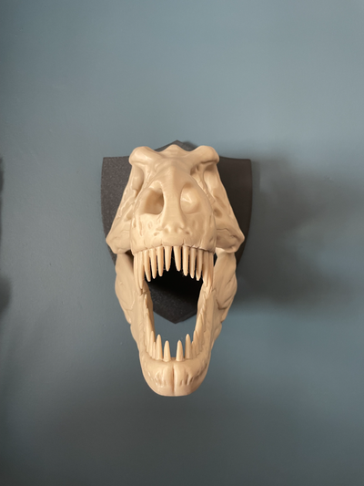 scudo piatto t rex by onedgethingies arte segni loghi trex 3d print model - Mito3D