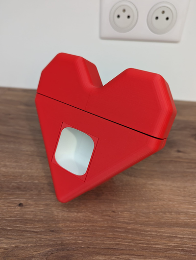 heart box - gift boite c ur cadeau by mat64680 household festivities saint valentine valentin coeur amour love surprise ring ringbox 3d print model - Mito3D