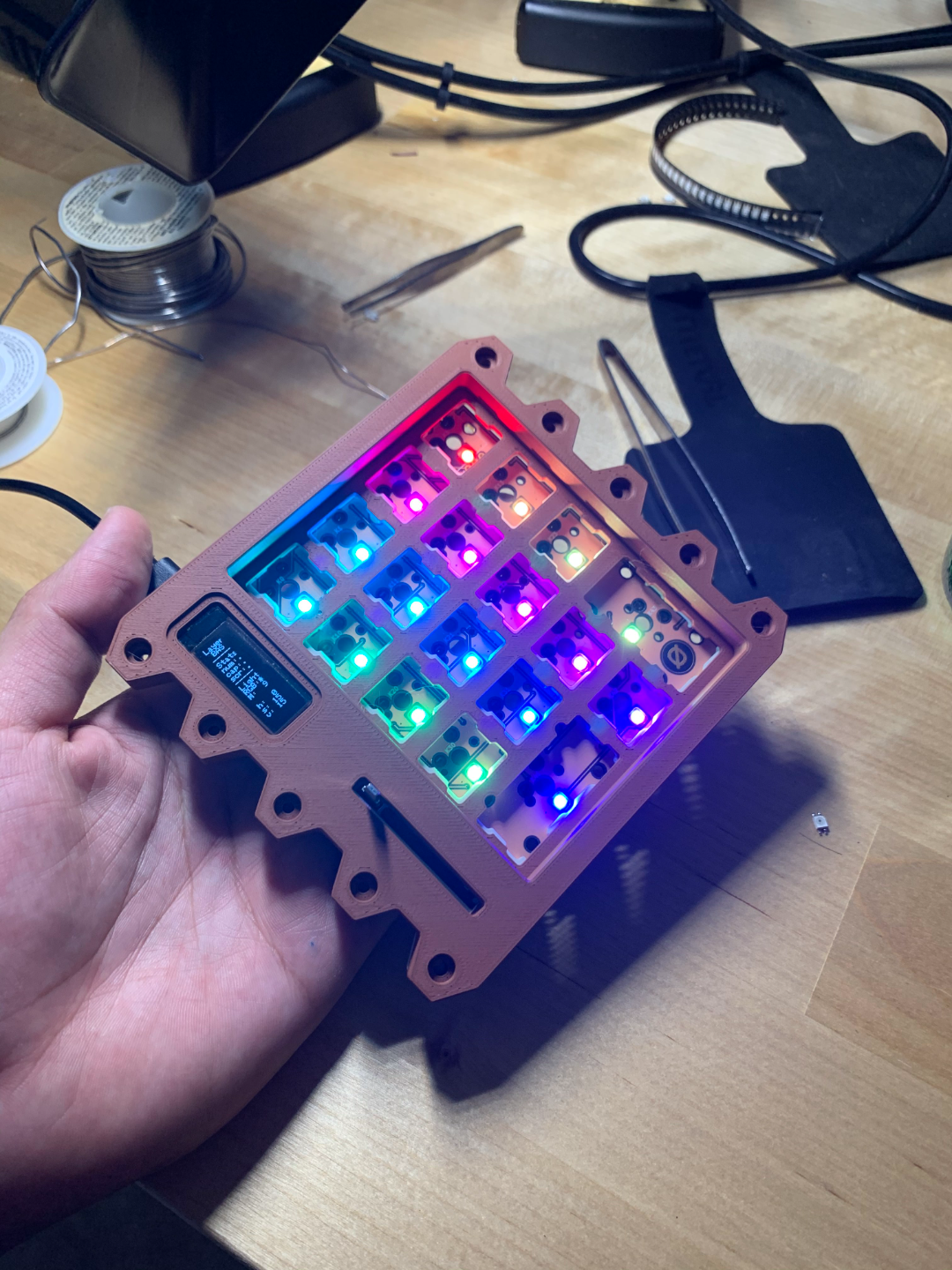 başlatmak ped by tanrısız tasarım hobi kendin yap elektronik mekanik tuş takımı sayısal sayı tablosu qmk hotswap anahtarlar rgb oled midi döner kodlayıcı 3D print model - Mito3D