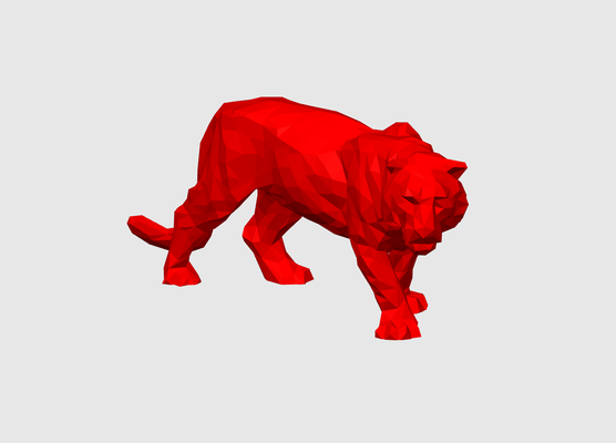 kedi poli puma by dubmehard sanat heykeller heykel leopar düşük şekil 3d print model - Mito3D