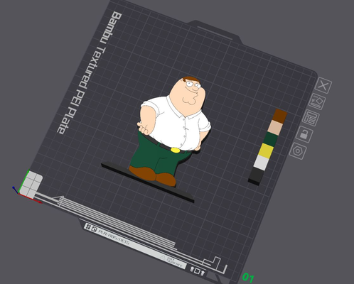 family guy peter griffin table stand by 5kyrunn3r art sculptures brian stewie simpsons homer simpson ams ready logo sign cartoon 3d print model - Mito3D