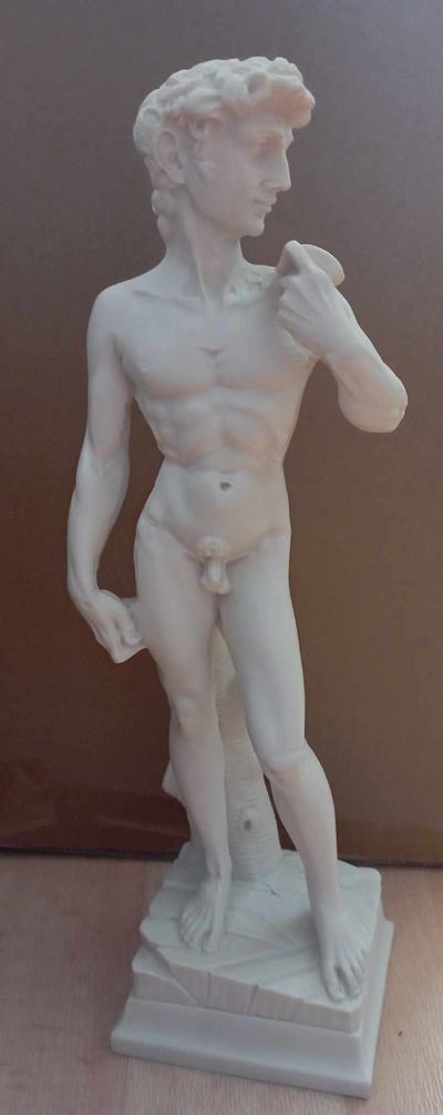 david michelangelo by kousalldavid arte sculture scolpire statua scansione arredamento 3d print model - Mito3D