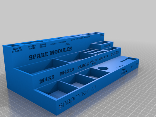 snapmaker 2 0 caixa ferramentas remixado by filmman586 3d impressora acessórios thingiverse acessório 3d print model - Mito3D