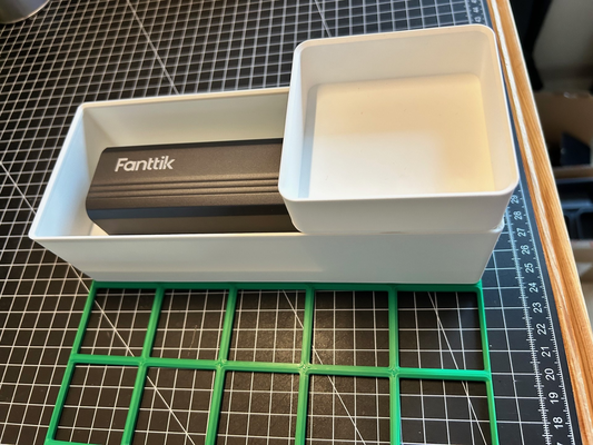 fantik nex e1 max impilabile gridfinity bidone by simon luna utensili organizzatori cacciavite elettrico 3d print model - Mito3D