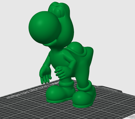 yoshi condivisa by cespuglio arte sculture mario figur tartaruga 3d print model - Mito3D