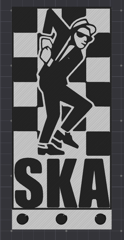 ska chave suporte by lamero casa decoração chaveiro música 3d print model - Mito3D