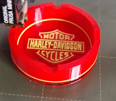 harley davidson cendrier by benzi09 ménage maison modèles 3d print model - Mito3D