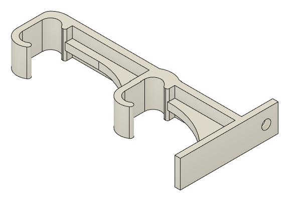 curtain track rail brackets by cdp creative design projects hobby & diy bracket 3d print model - Mito3D