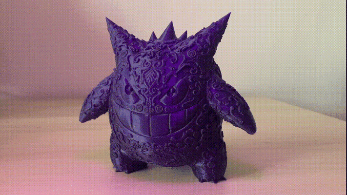 gengar ornemental remixé by xéras jouets jeux personnages pokémon jouet cadeau monstre pokemon3d anime figurine 3d print model - Mito3D