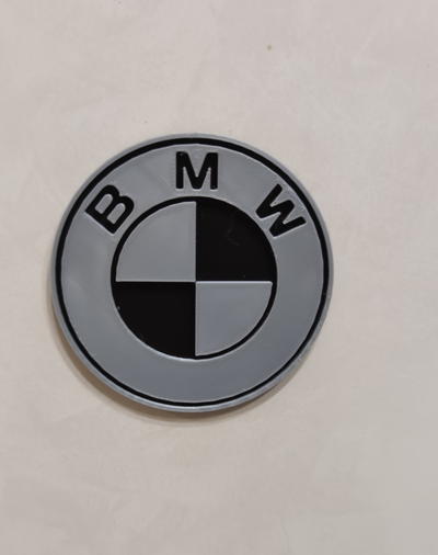 bmw logo rozet delikler mıknatıslar by tomcraft sanat 2d buzdolabı mıknatıs 3d print model - Mito3D