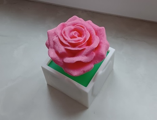 rose in pot by osee3d household festivities vase flower art decoration gift idea valentin roses rosa girl girlfriend flowers plant wand valentines valentinesday love deco realistic accessorie valentinsday valentiensday 3d print model - Mito3D