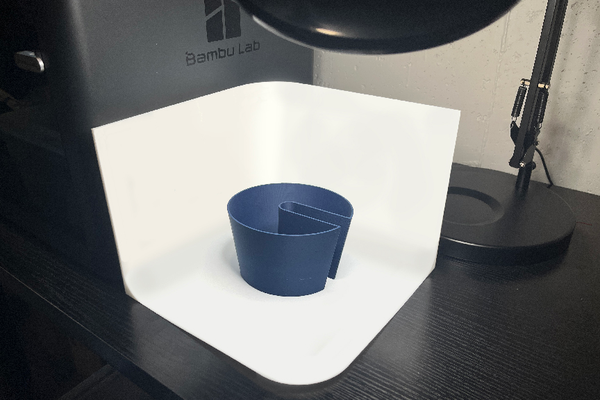 foto studio licht box by sh designs hobby diy stand hintergrund unendlichkeit nahtlos fotografie fotobox kamera zubehör assistent bild rundhorizont 3d print model - Mito3D