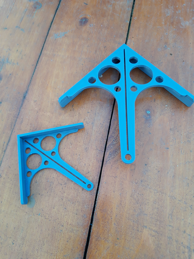 center finder gauge template 90 & 45 degree square protractor remixed by filewalker tools hand 3d print model - Mito3D