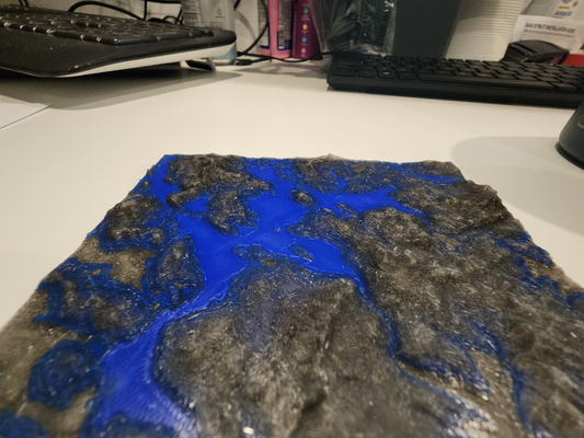 topographical map of rangeley lakes region maine by clockwisemama education geography maps art fishing 3d print model - Mito3D