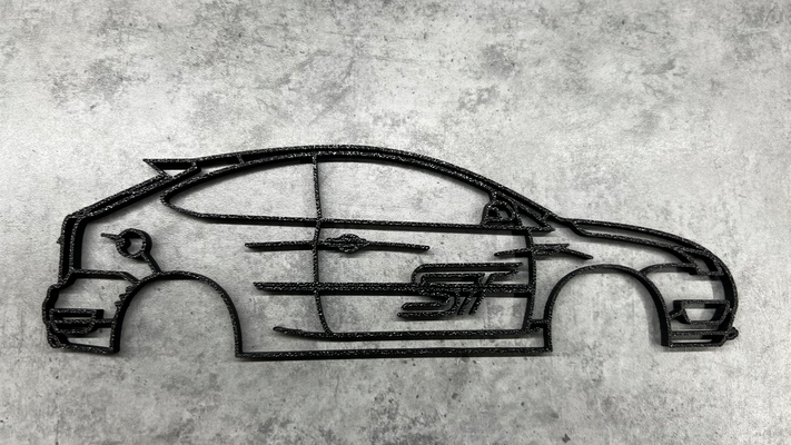 vau foco st arte parede by bulro casa decoração stline projeto contornos carro tráfego esportes mk2 3d print model - Mito3D