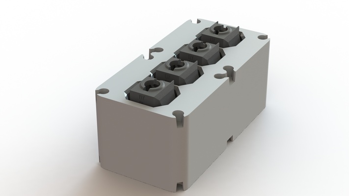 mmss 1x2 modulo silicone calzino remixato by jorge rui utensili organizzatori 3d print model - Mito3D