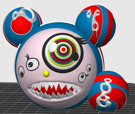 mr dob inspiriert skulptur takashi murakami by zoidbergerer kunst skulpturen zeitgenössisch 3d print model - Mito3D