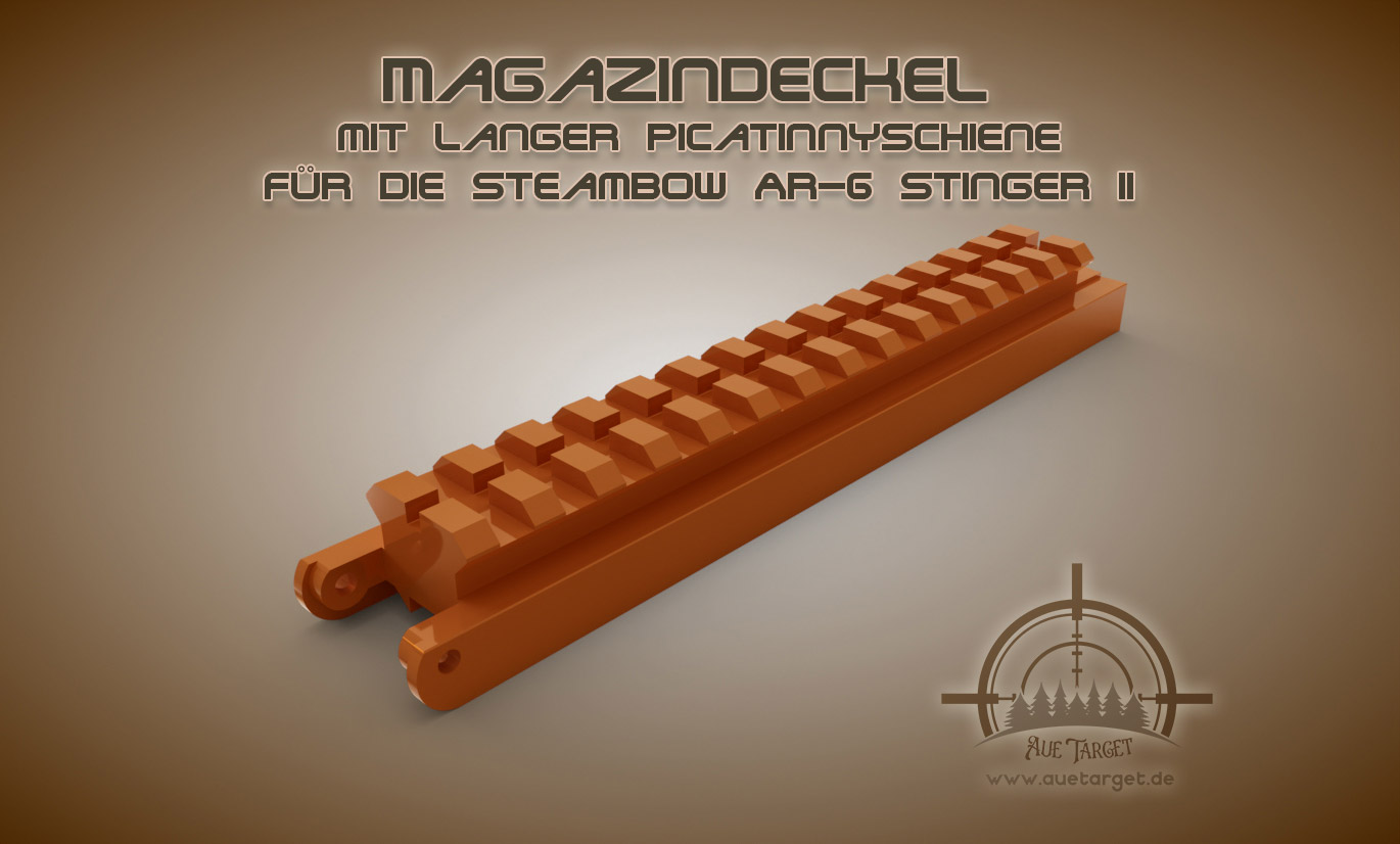 stachel 2 zeitschrift startseite mantel picatinny schiene magazindeckel länger picatinnyschiene by 3d board de hobby diy sport draußen dampfbogen ar6 picatinnyrail zeitschriftencover armbrust auetarget mod ersetzen nato 3D print model - Mito3D