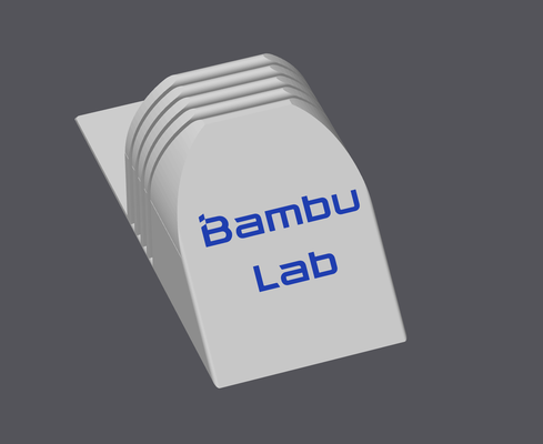 3 plato soporte pre colores bambu laboratorio letras by chris be 3d impresora accesorios portaplacas 3d print model - Mito3D