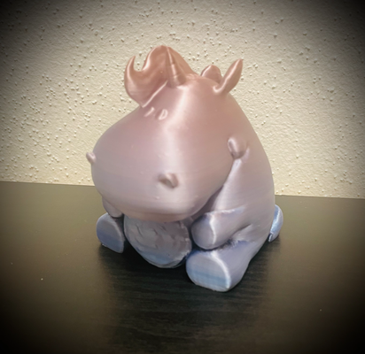 lindo unicornio galleta by huella dragón casa decoración aporrear gordito licorne 3d print model - Mito3D