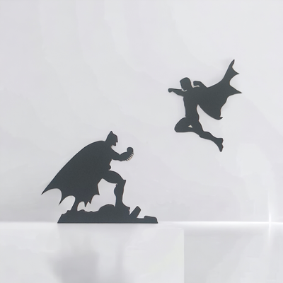 batman vs superman wallart by hrbecek art 2d dc 3d print model - Mito3D