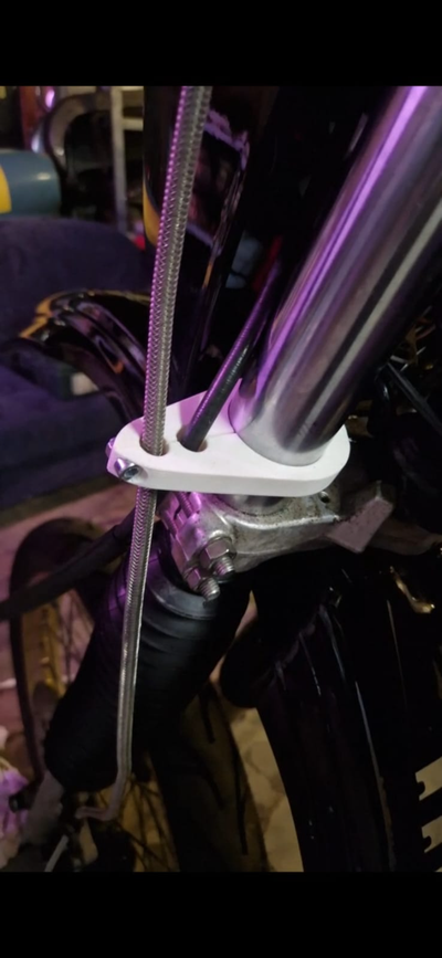 freio velocímetro cabo 41mm motocicleta garfo by h1m4t0x1c passatempo faça veículos suporte braçadeira 3d print model - Mito3D