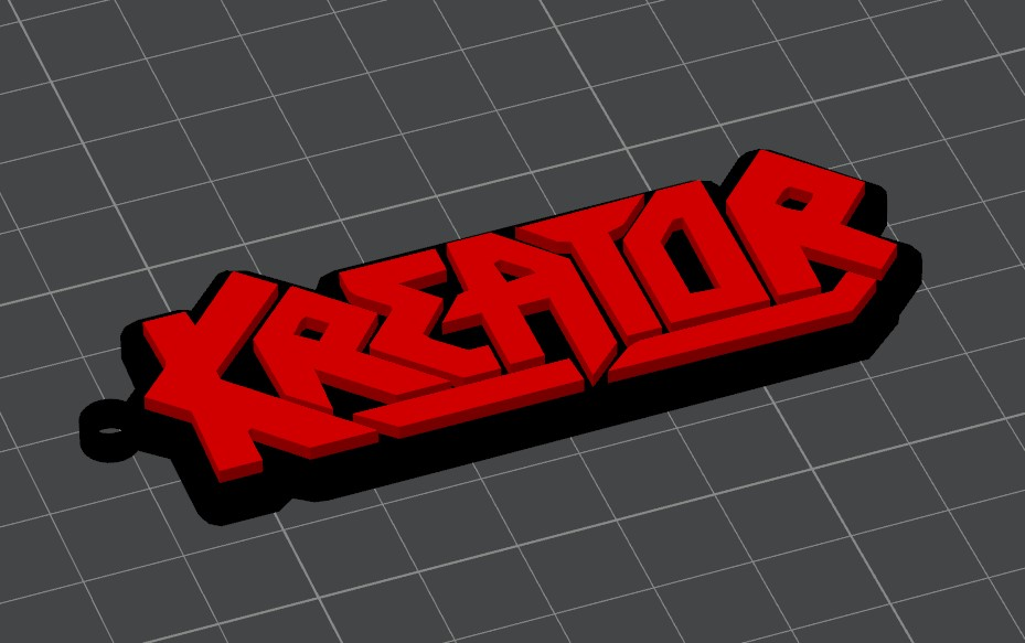 kreator keychain by metalheadprinting fashion models music rock metal keychains 3D print model - Mito3D